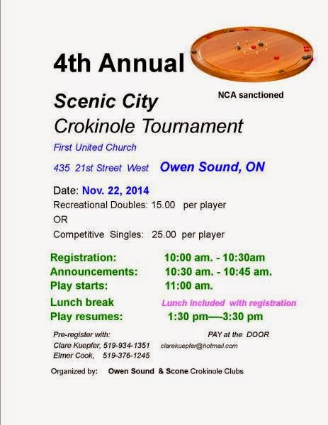 4th Annual Scenic City Crokinole Tournament
