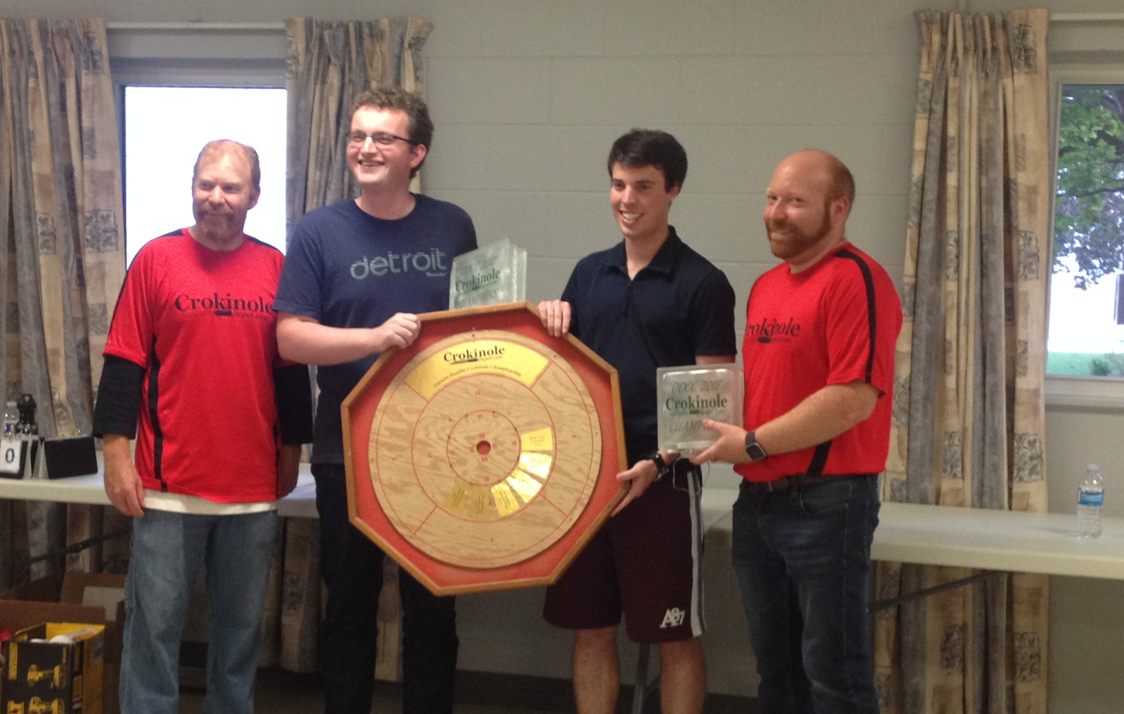2017 Ontario Doubles Crokinole Champions Connor Reinman & Nathan Walsh