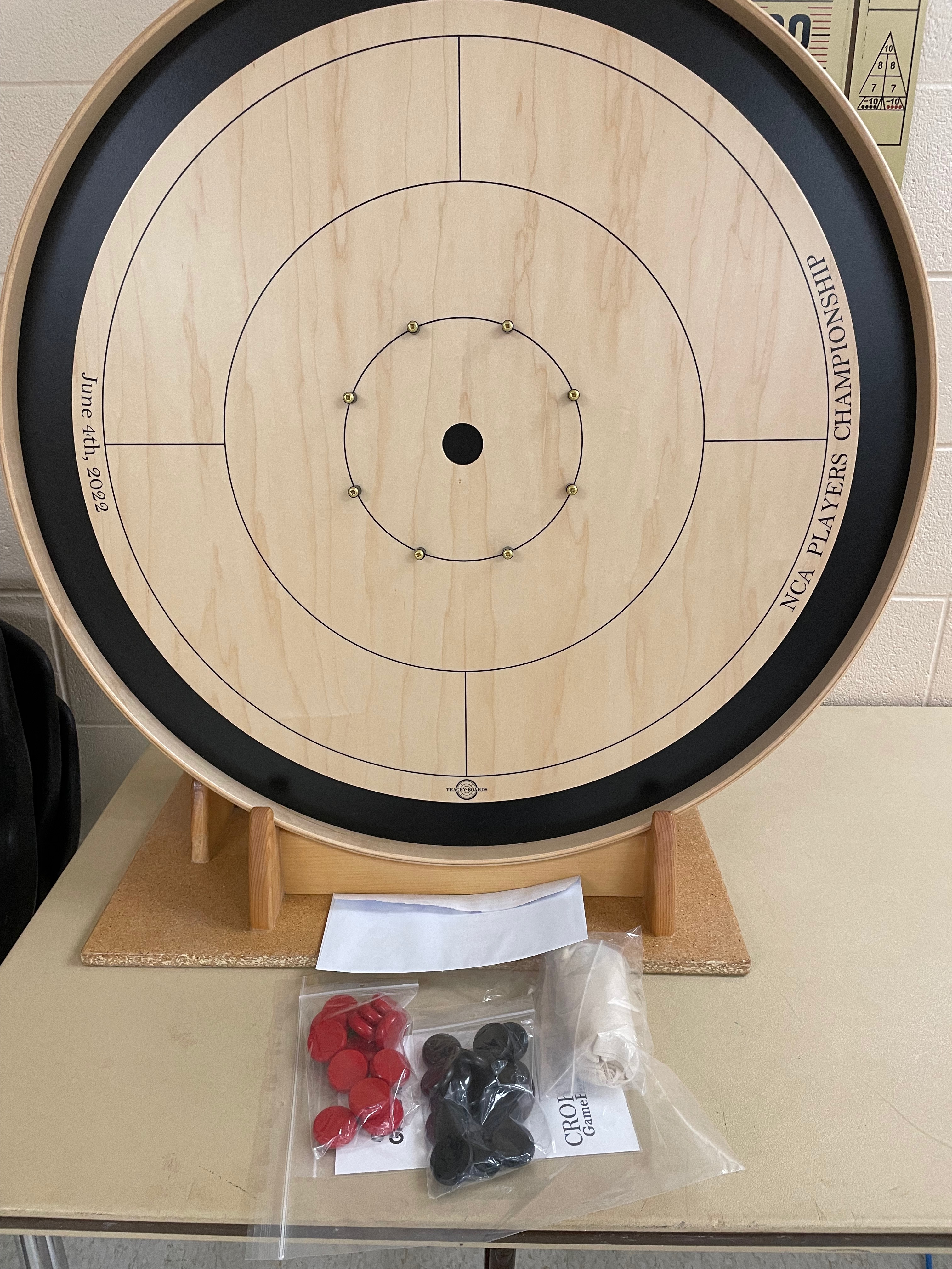 Crokinole Tournament - Cherry/Ebony