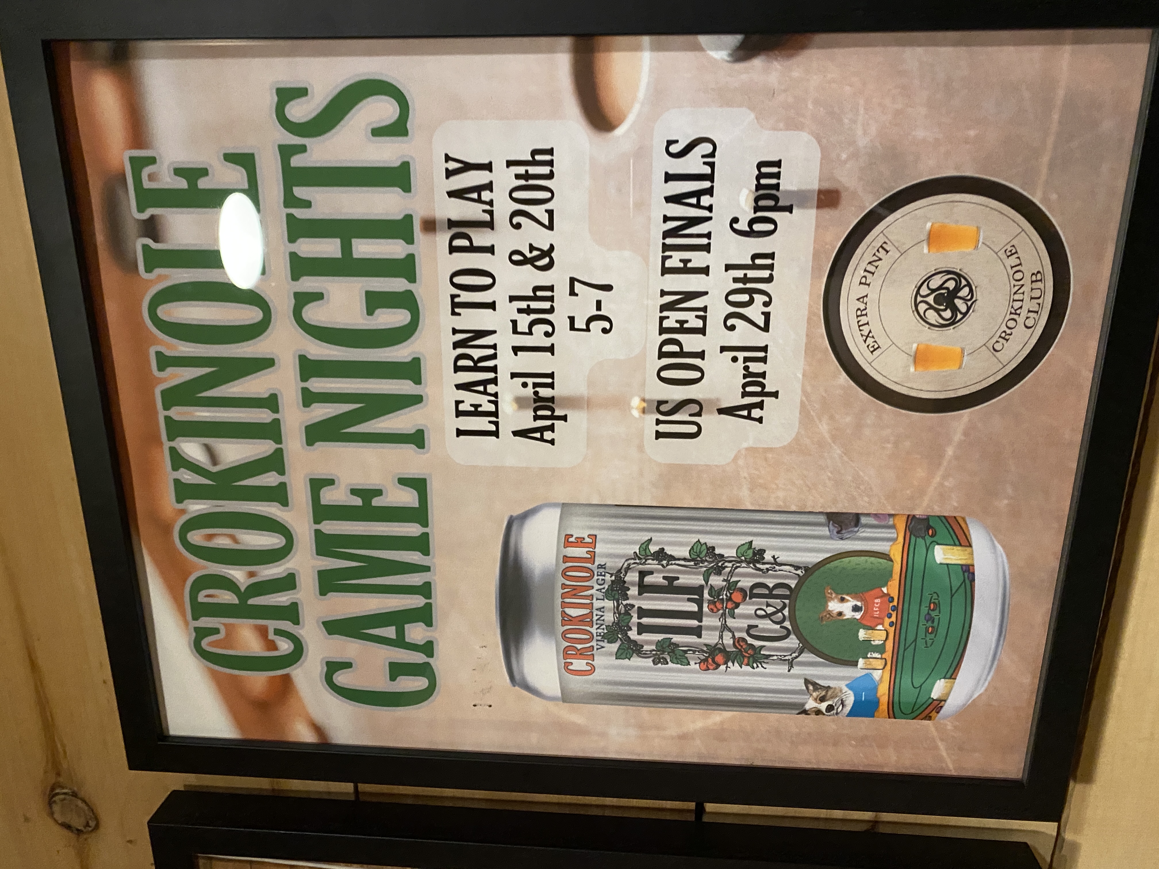 Poster at the brewery